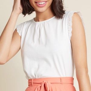 ModCloth Glam Garnish Sleeveless Knit Top